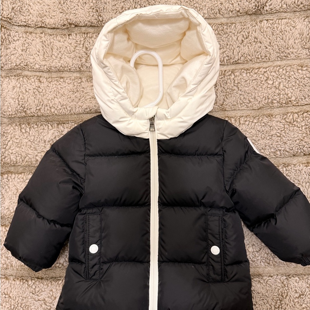Moncler Black and White Puffer Jacket